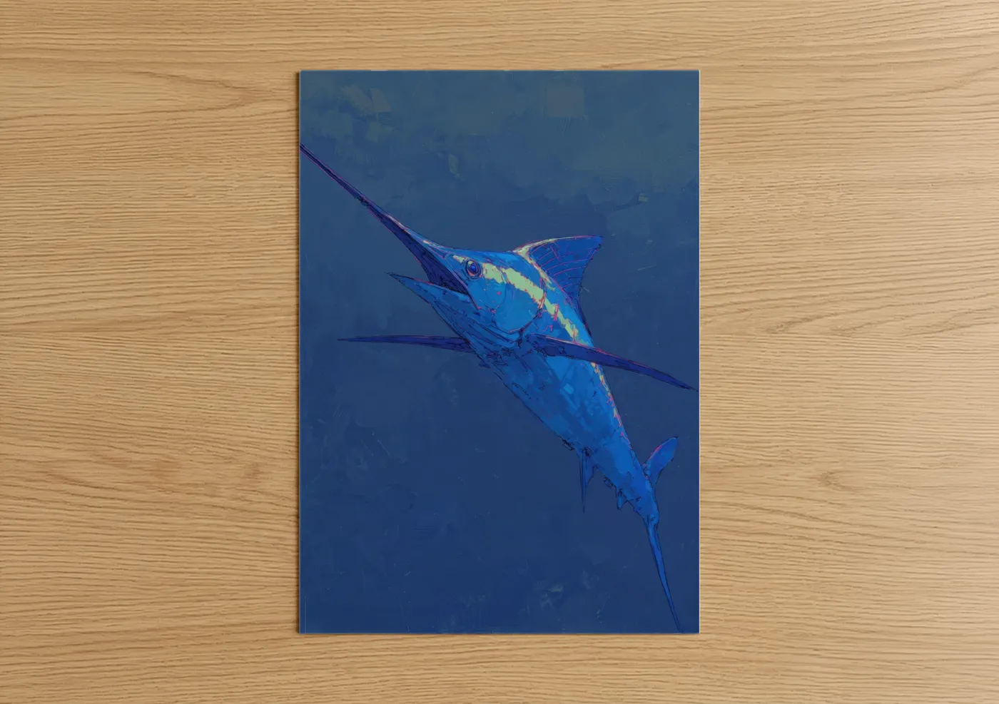 Blue Marlin Ocean Fish Wall Art