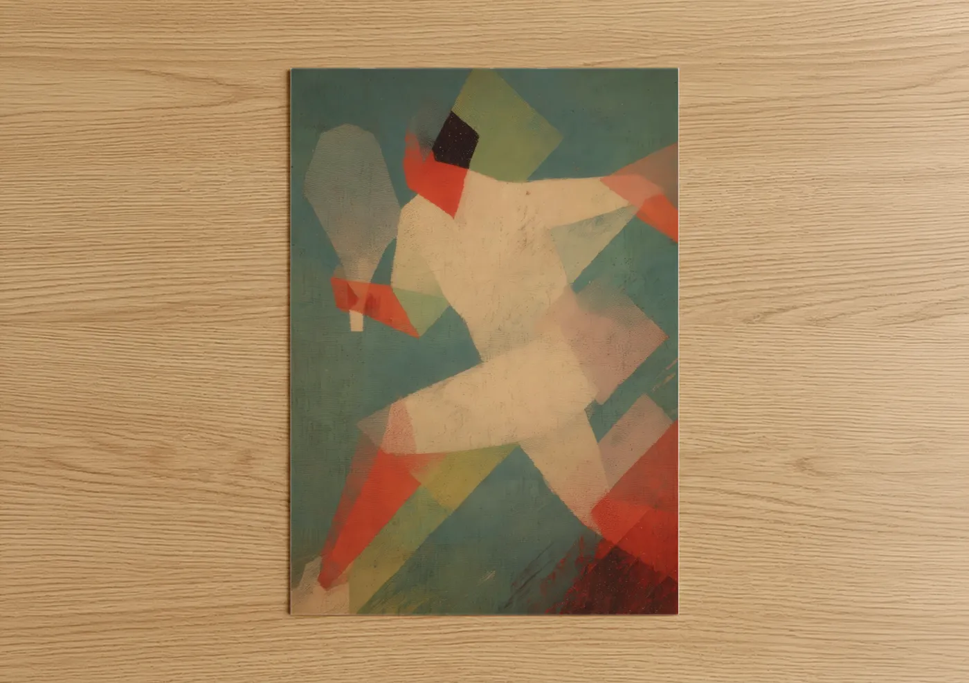 Dynamic Tennis Player Abstract Wall Art