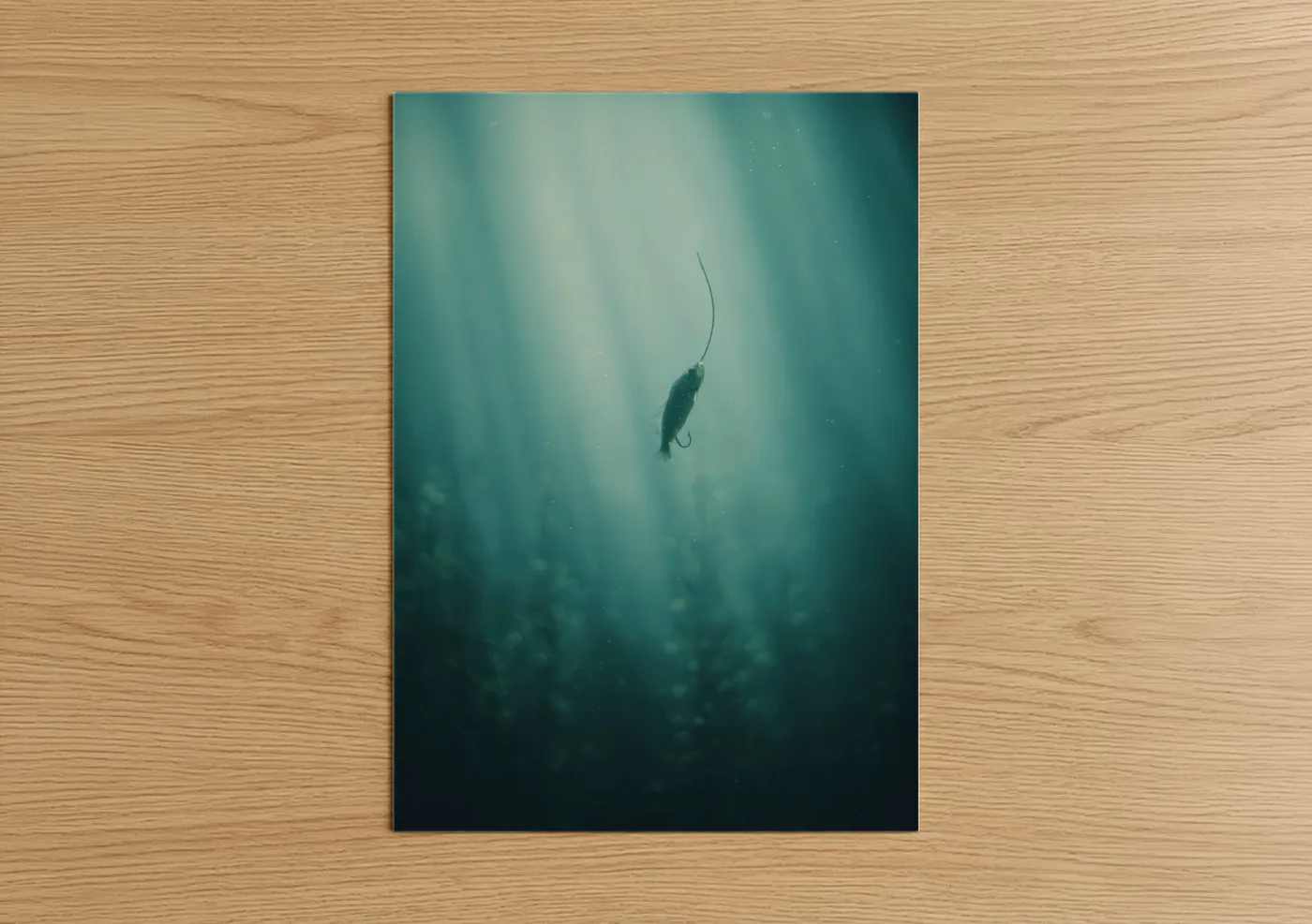 Deep Water Fishing Lure Underwater Wall Art