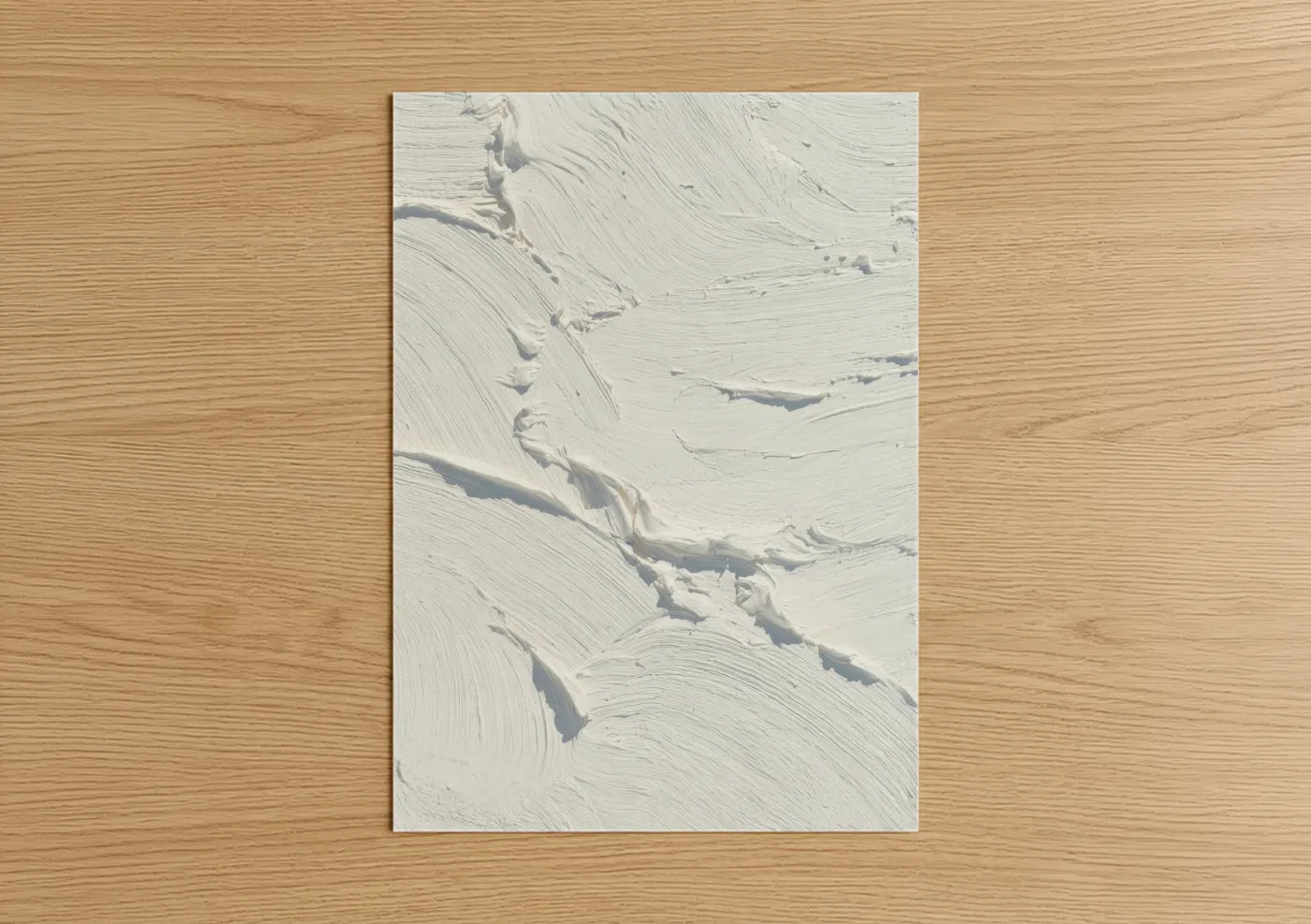 Abstract Expressionism Textured White Wall Art