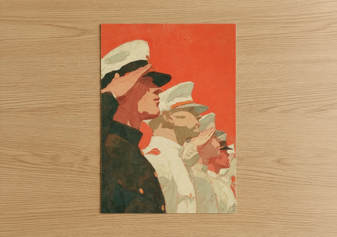Patriotic Sailors Vintage 4th of July Wall Art