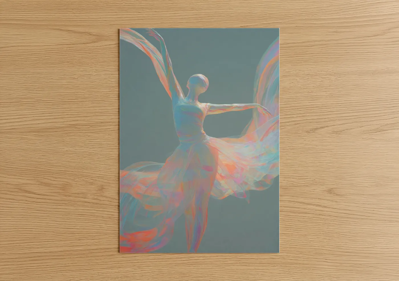 Iridescent Gymnast Contemporary Wall Art