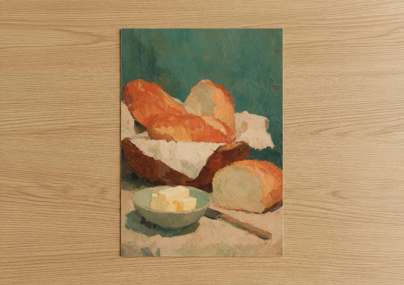 Harvest Bread Still Life Thanksgiving Wall Art