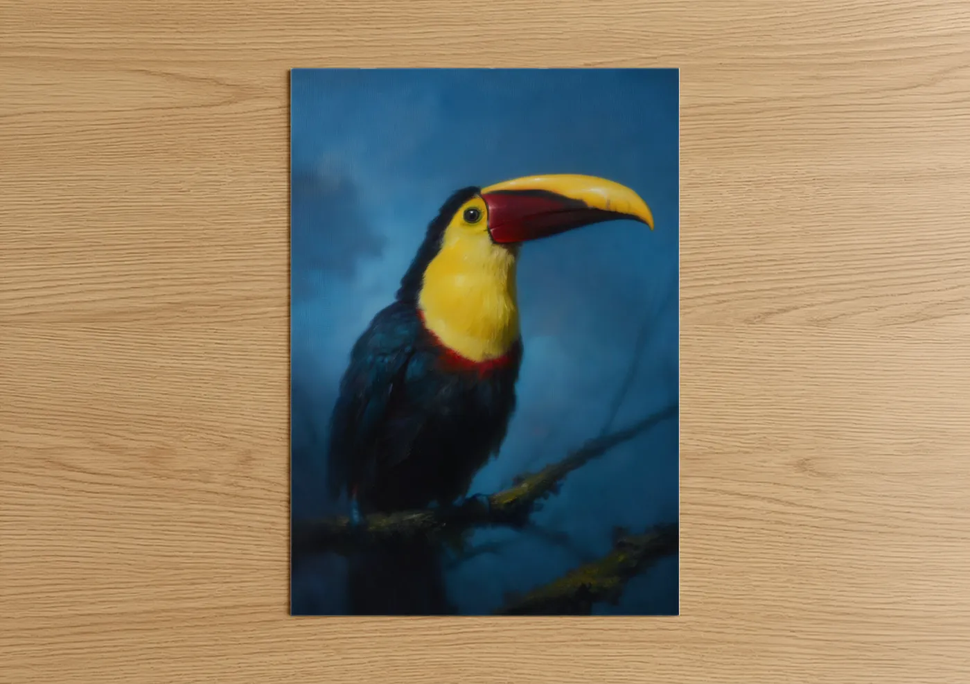 Toucan Portrait Blue Sky Wildlife Wall Art