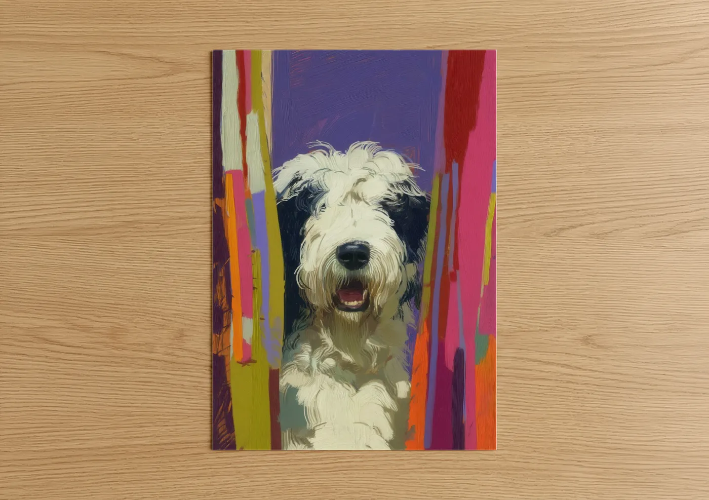 Colorful Shepherd Dog Pop Wall Art
