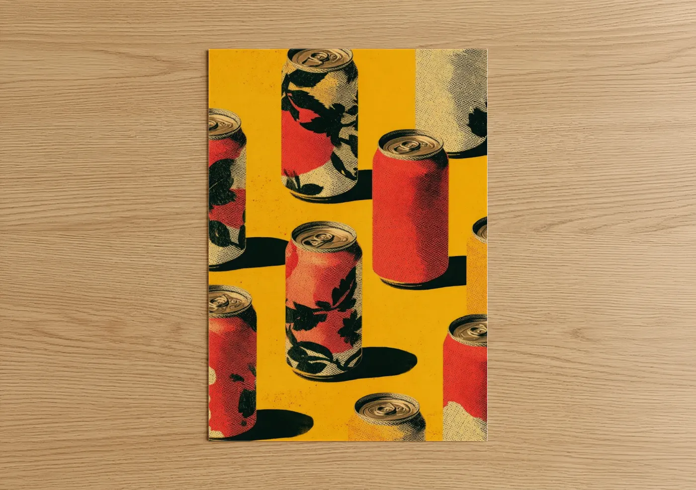 Bold Beer Pop Art Retro Illustration Wall Art