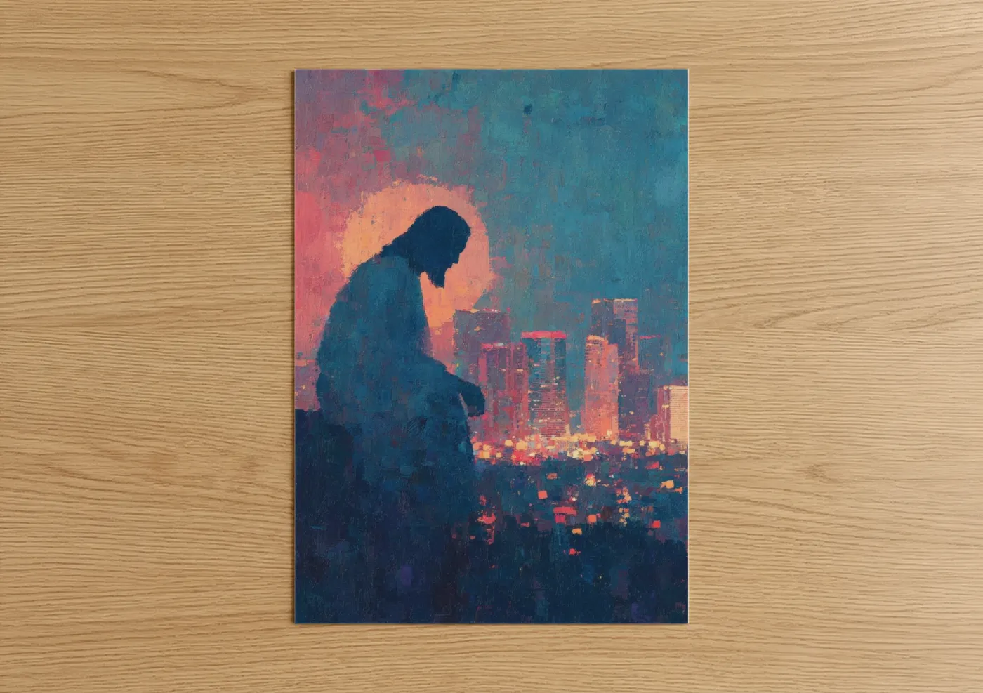 Jesus Christ Urban Meditation Wall Art