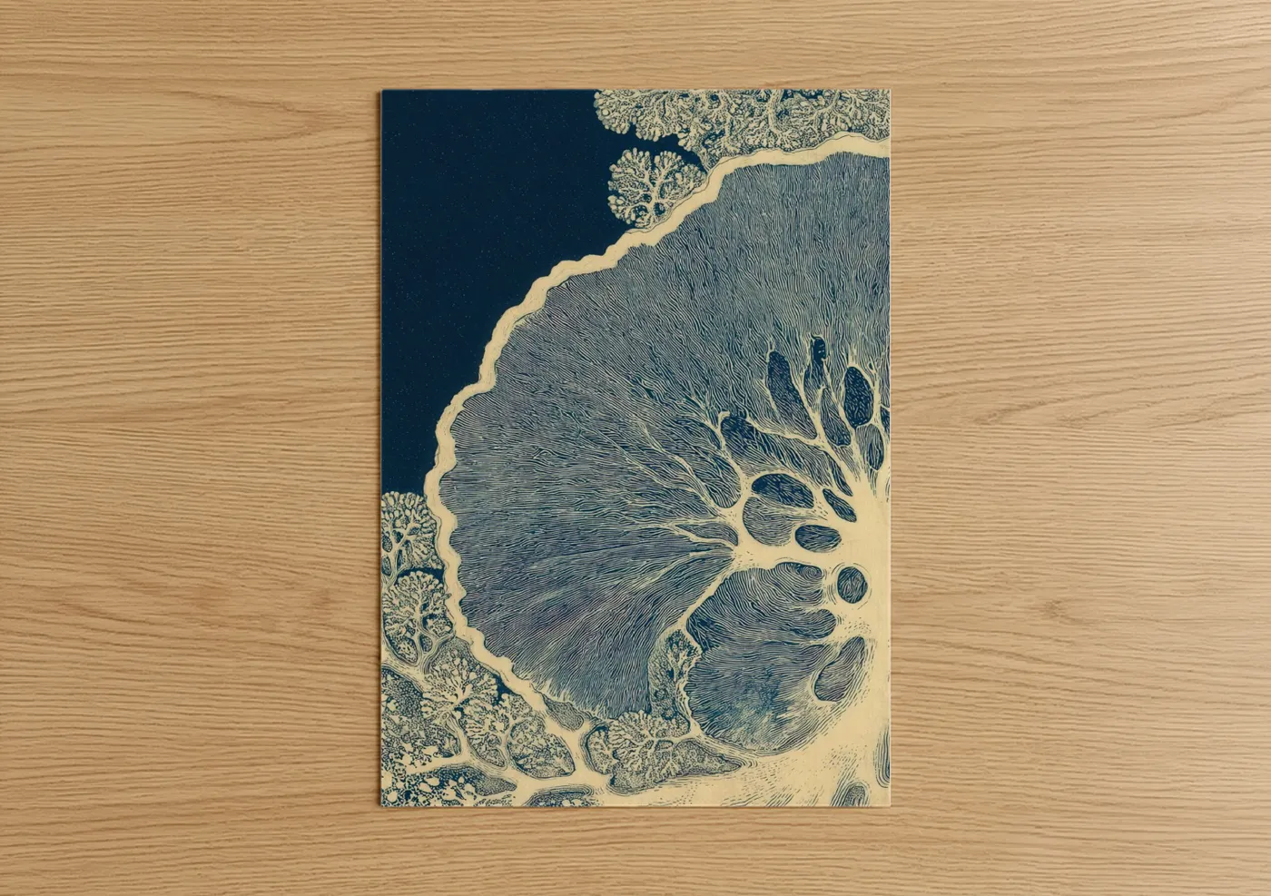 Aerial Cheese Landscape Map Wall Art