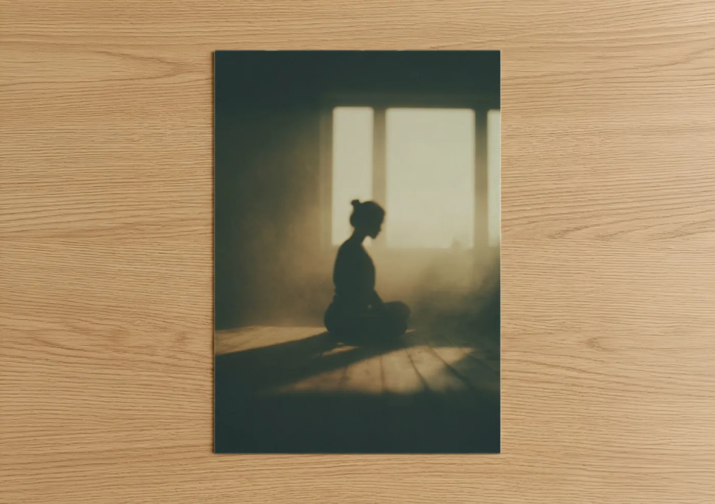 Serene Window Meditation Yoga Wall Art