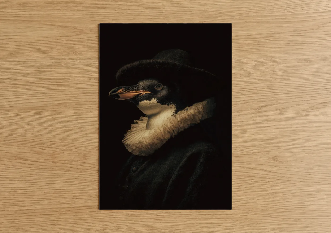 Elegant Penguin Portrait Fine Art Wall Art