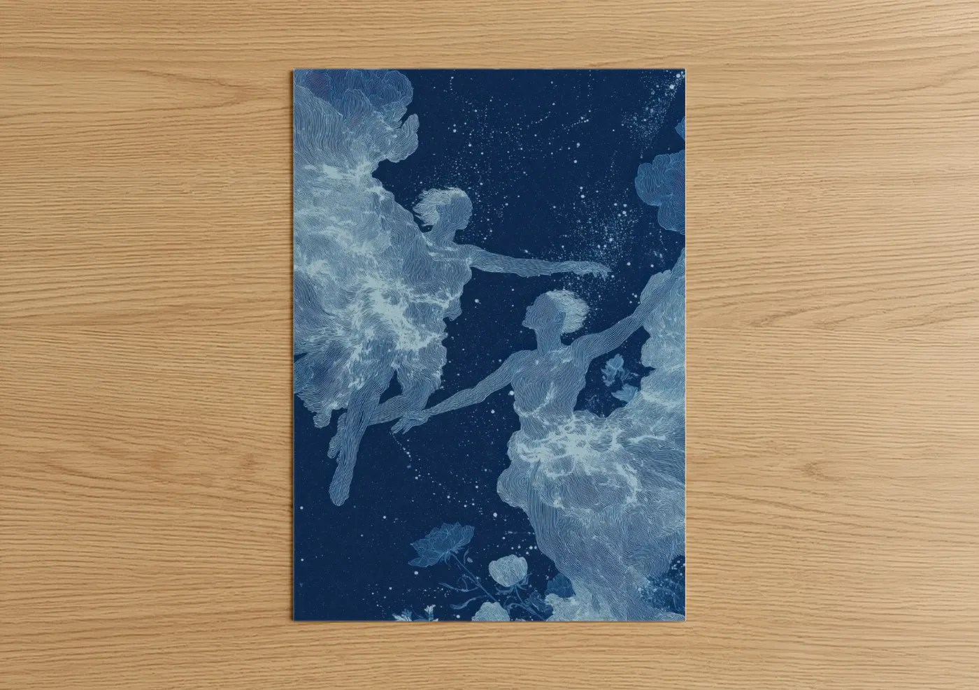 Celestial Gemini Zodiac Night Sky Wall Art