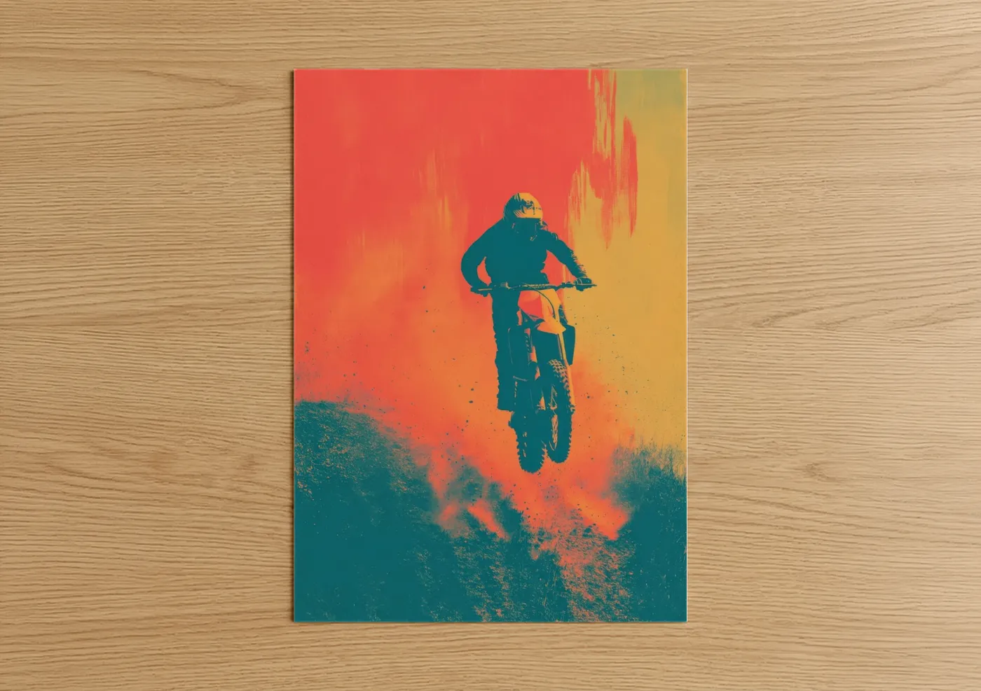 Motocross Desert Jump Action Sports Wall Art