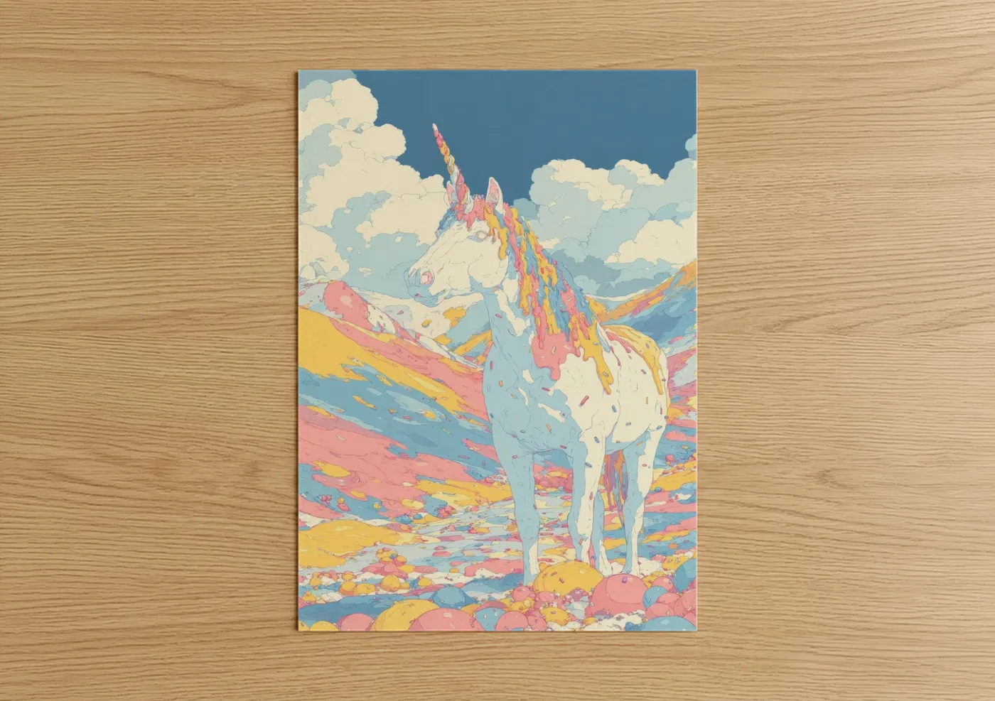 Rainbow Unicorn Fantasy Wall Art