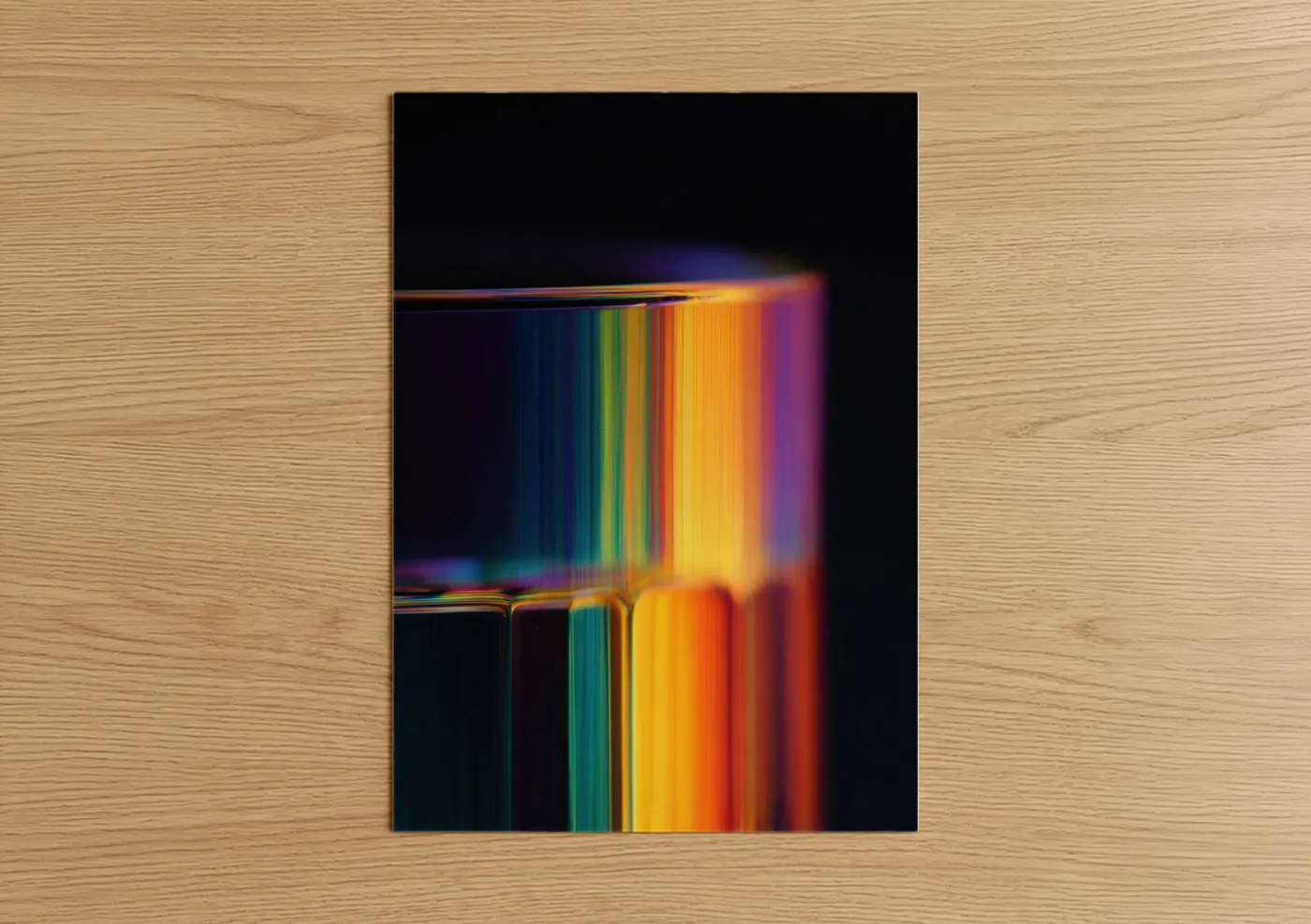 Spectrum Refraction Glass Art Light Wall Art