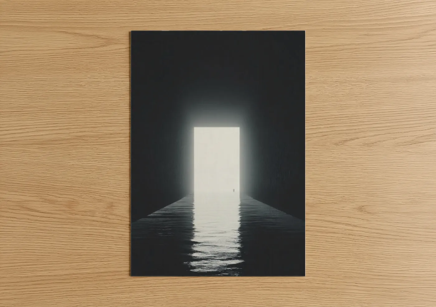 Light Portal Tunnel Modern Architecture Wall Art