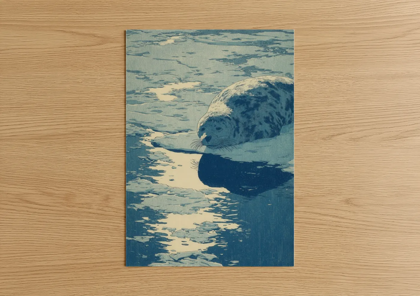 Arctic Seal Ice Floe Wildlife Wall Art