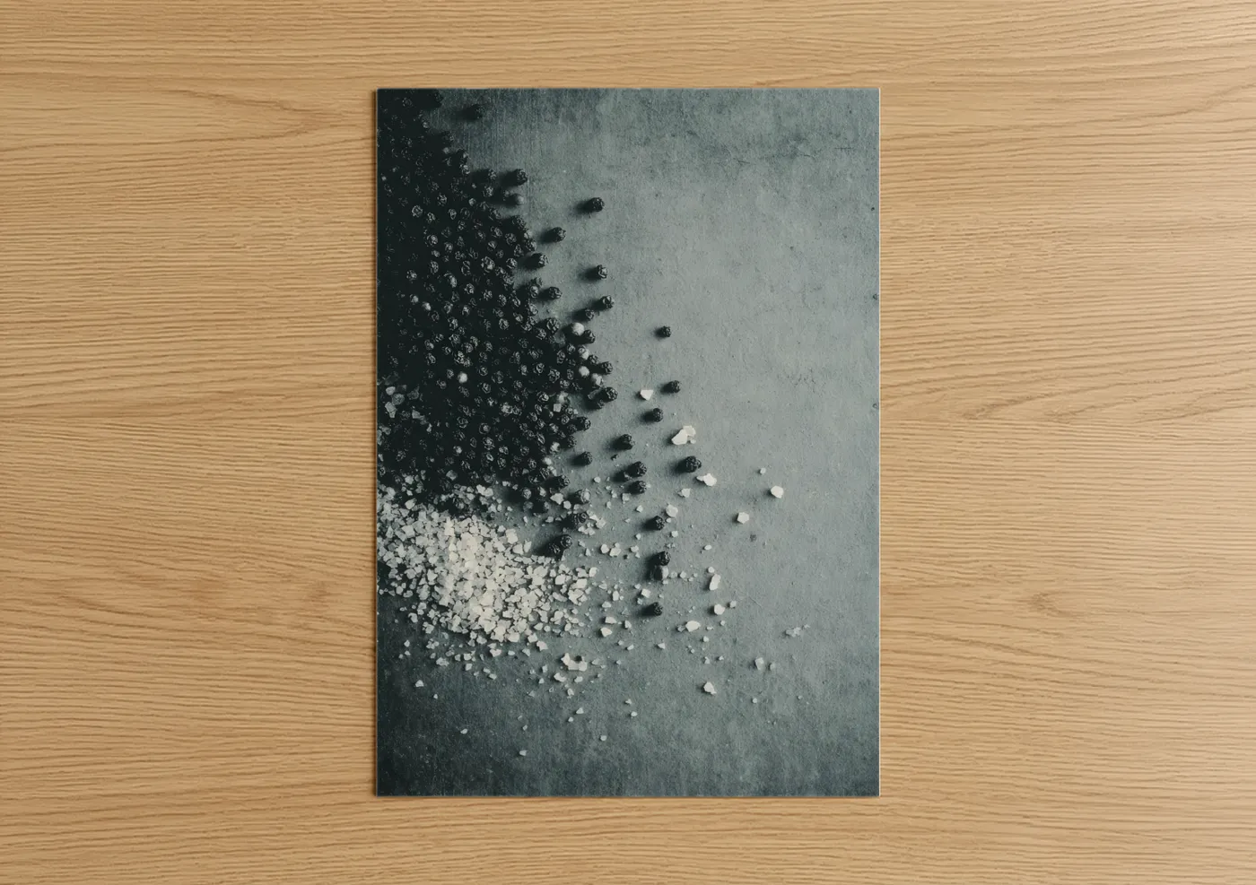 Monochrome Spice Scatter Culinary Wall Art
