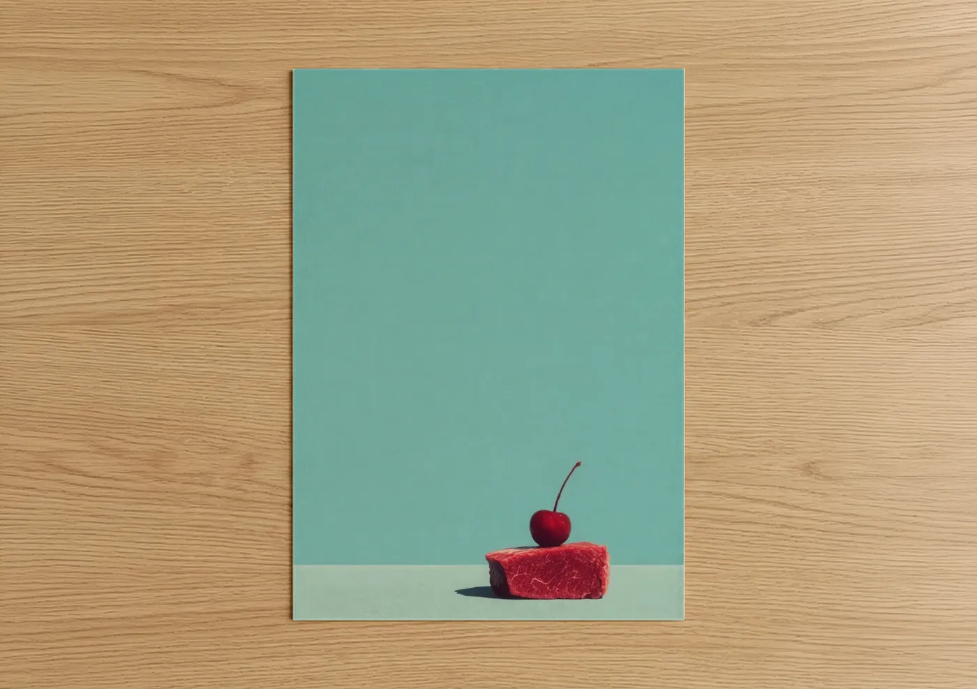 Raw Meat Still Life Modern Wall Art