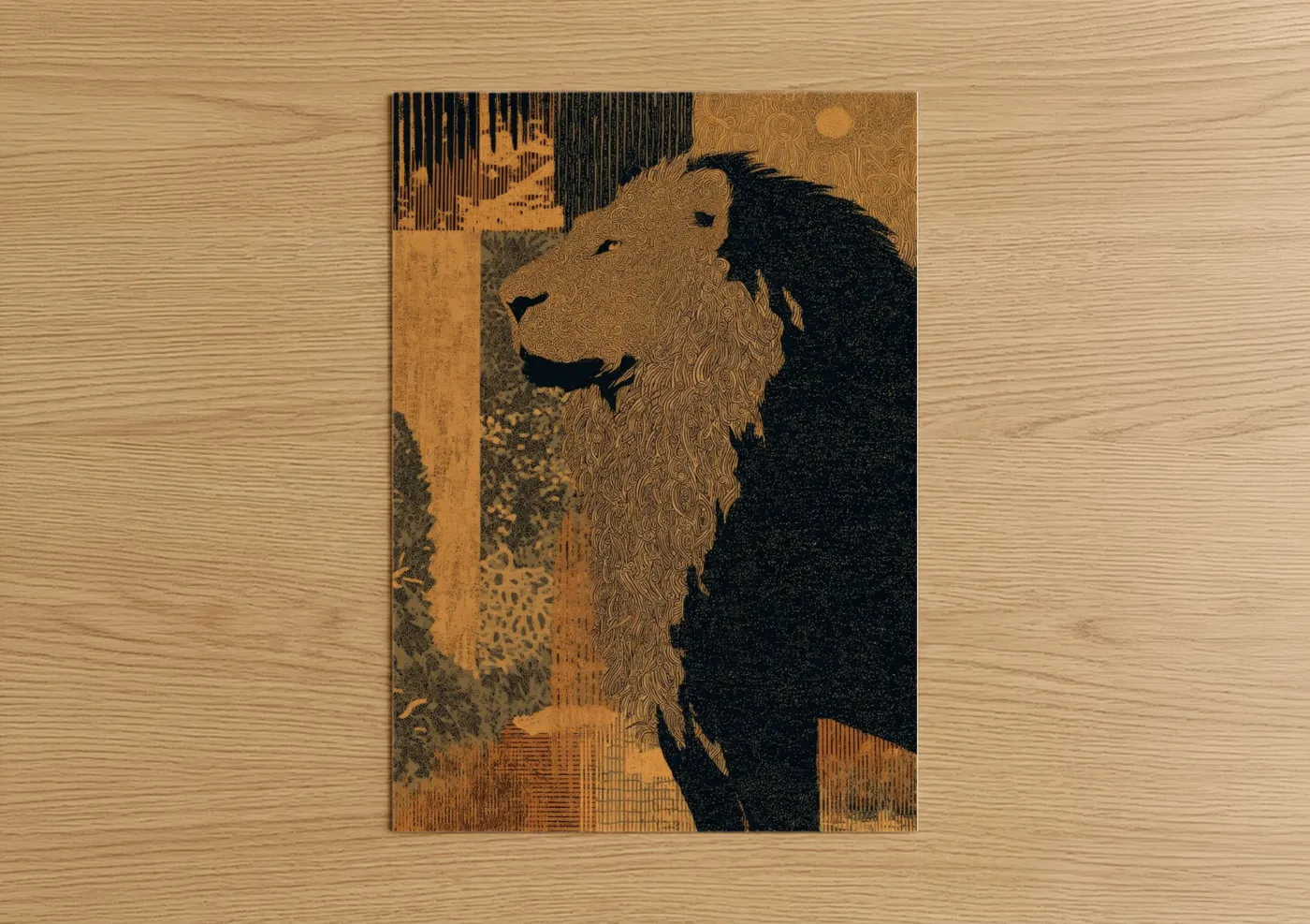 Majestic Leo Zodiac Art Print Wall Art