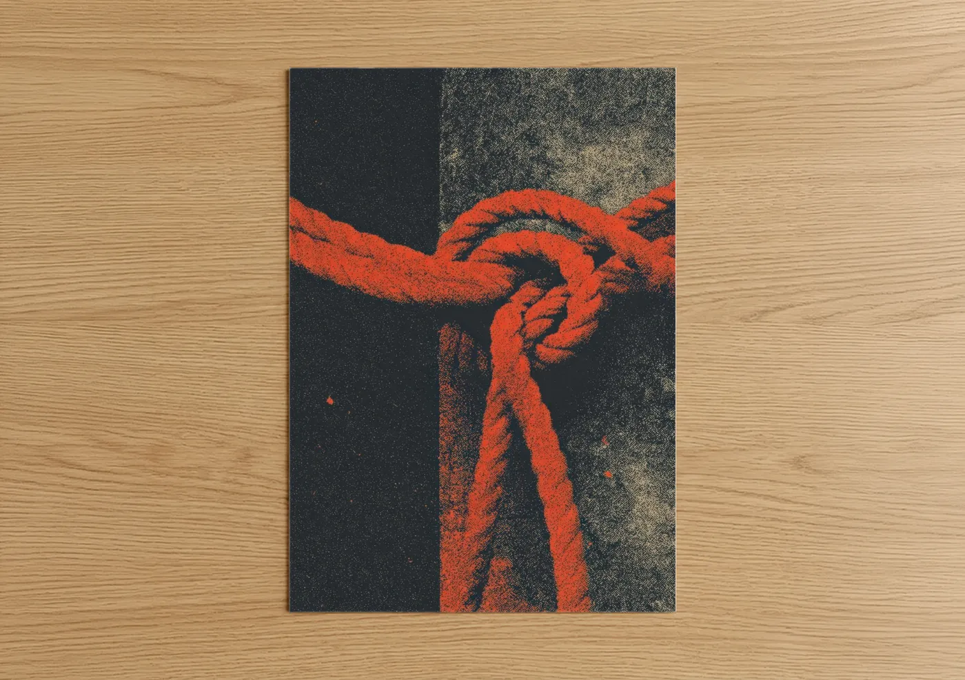 Nautical Rope Knot Abstract Wall Art