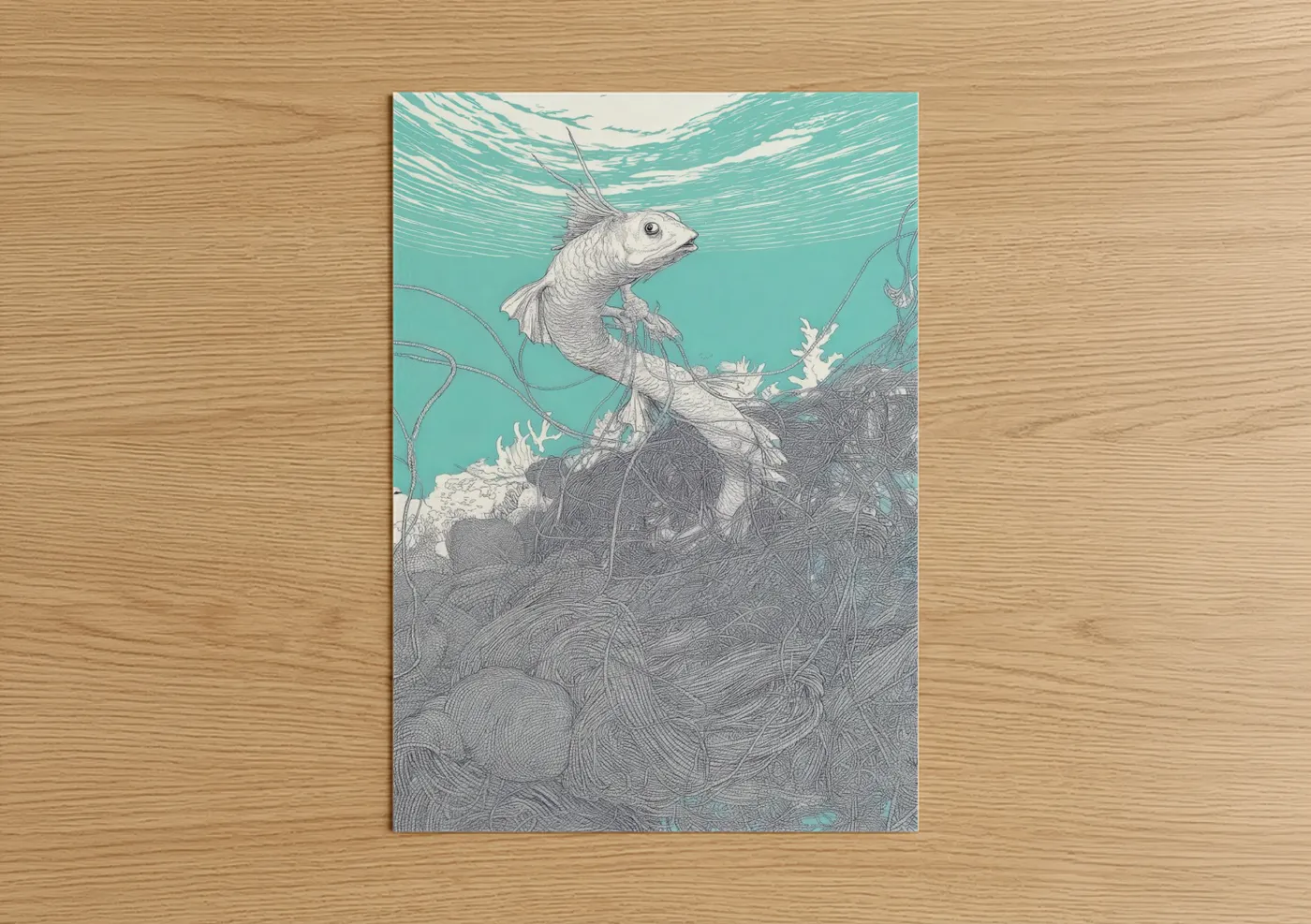 Ethereal Dragon Fish Underwater Aquarium Wall Art