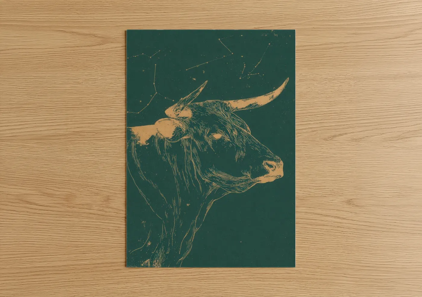 Taurus Zodiac Sign Constellation Wall Art