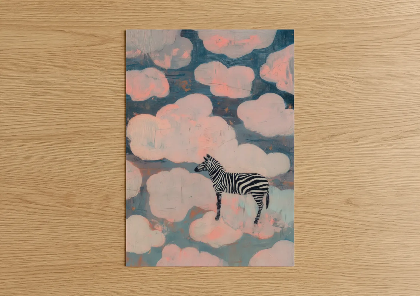 Zebra Cloud Dream Surreal Wall Art