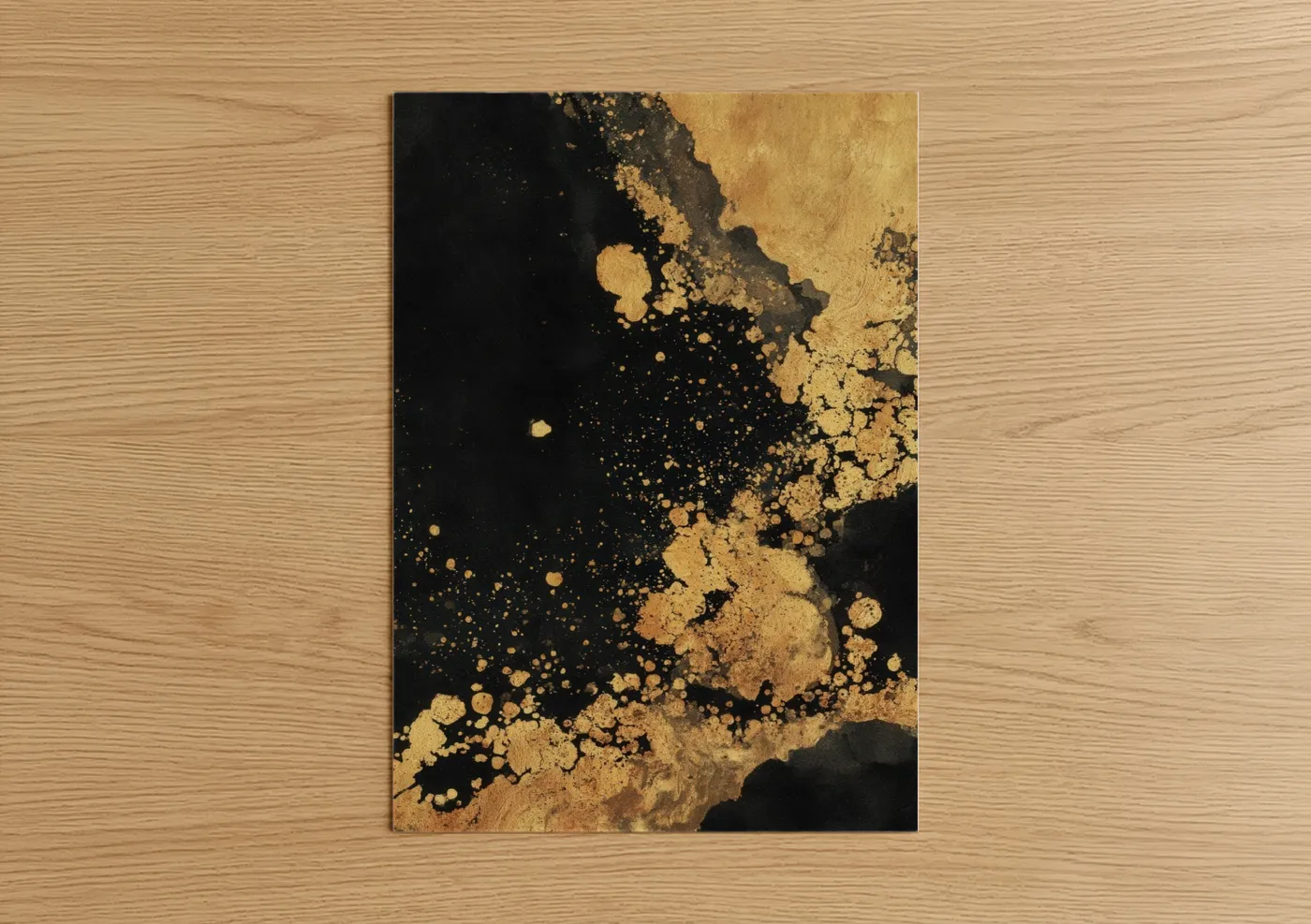 Champagne Celebration Gold Abstract Wall Art