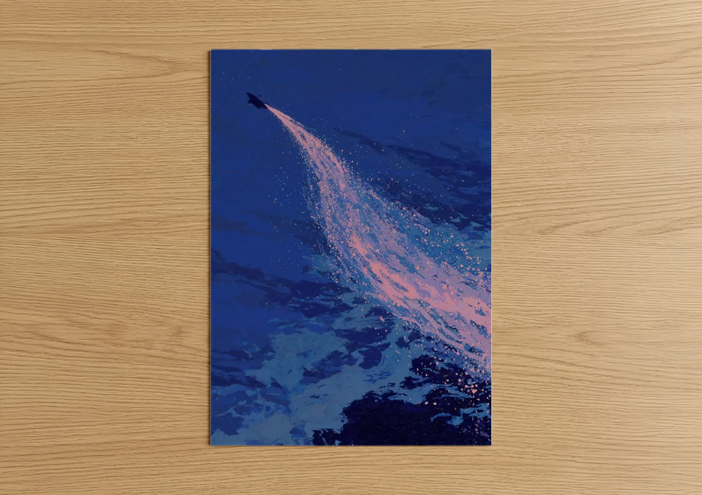 Luminous Wahoo Fish Deep Sea Art Wall Art