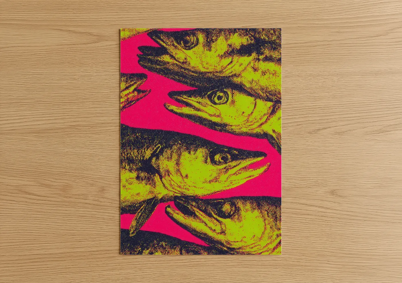 Neon Snook Pop Art Fish Wall Art
