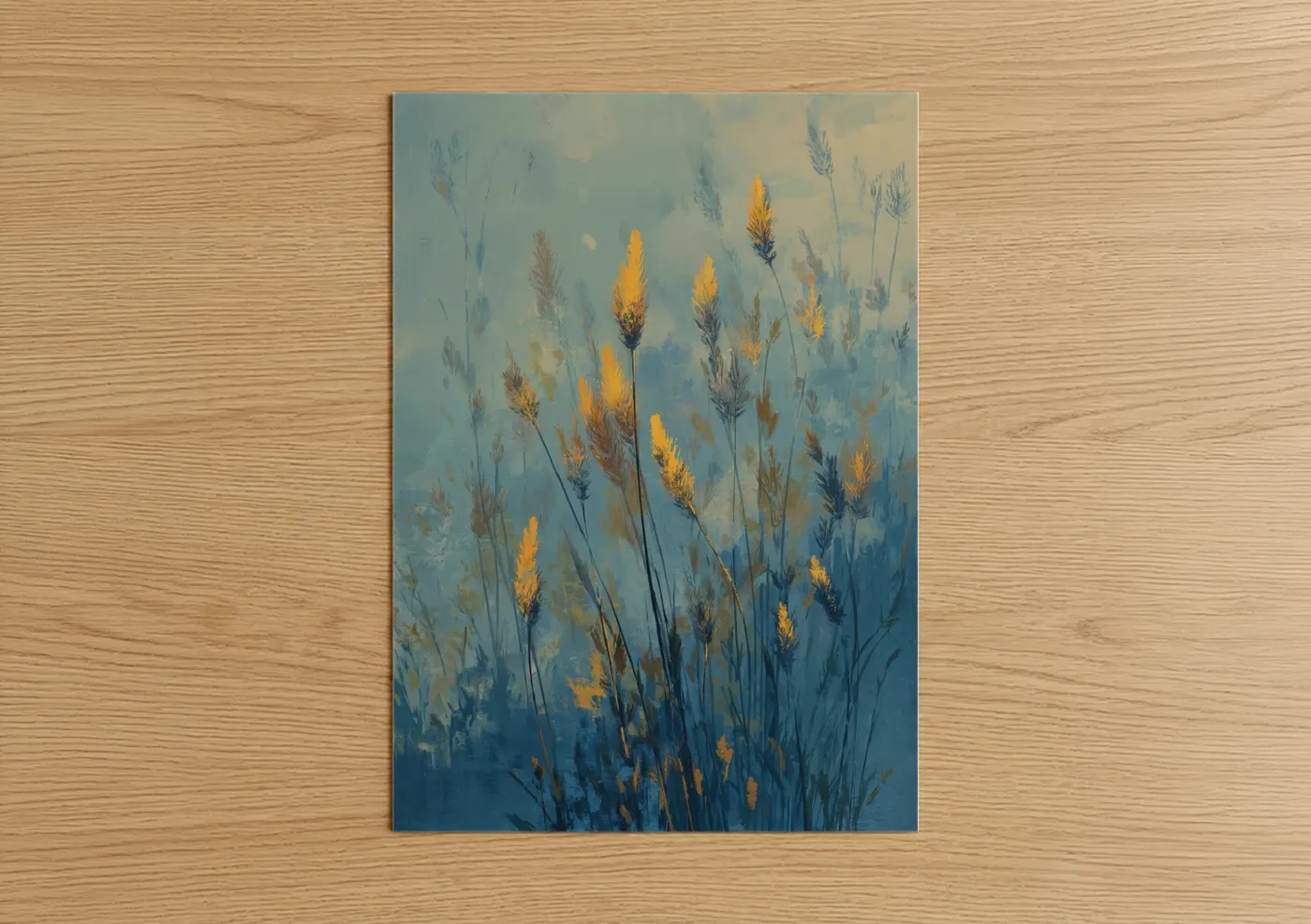 Golden Grain Field Impressionist Wall Art