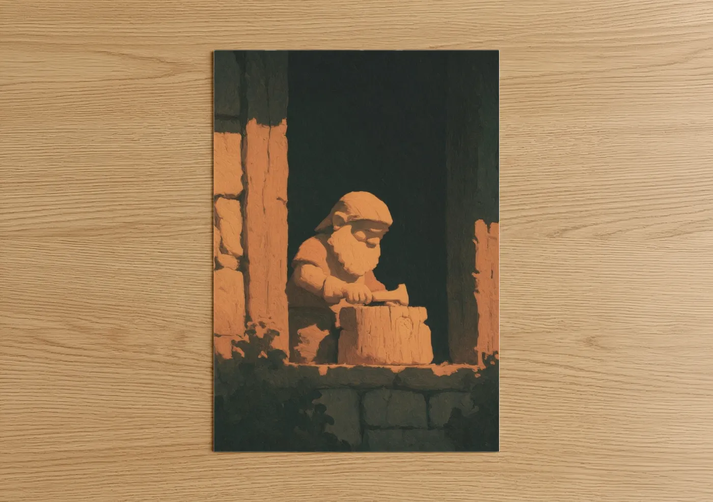 Stonework Dwarf Fantasy Wall Art