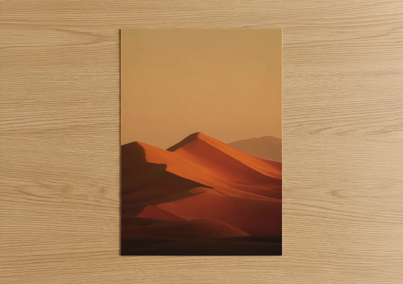 Crimson Desert Dune Landscape Wall Art
