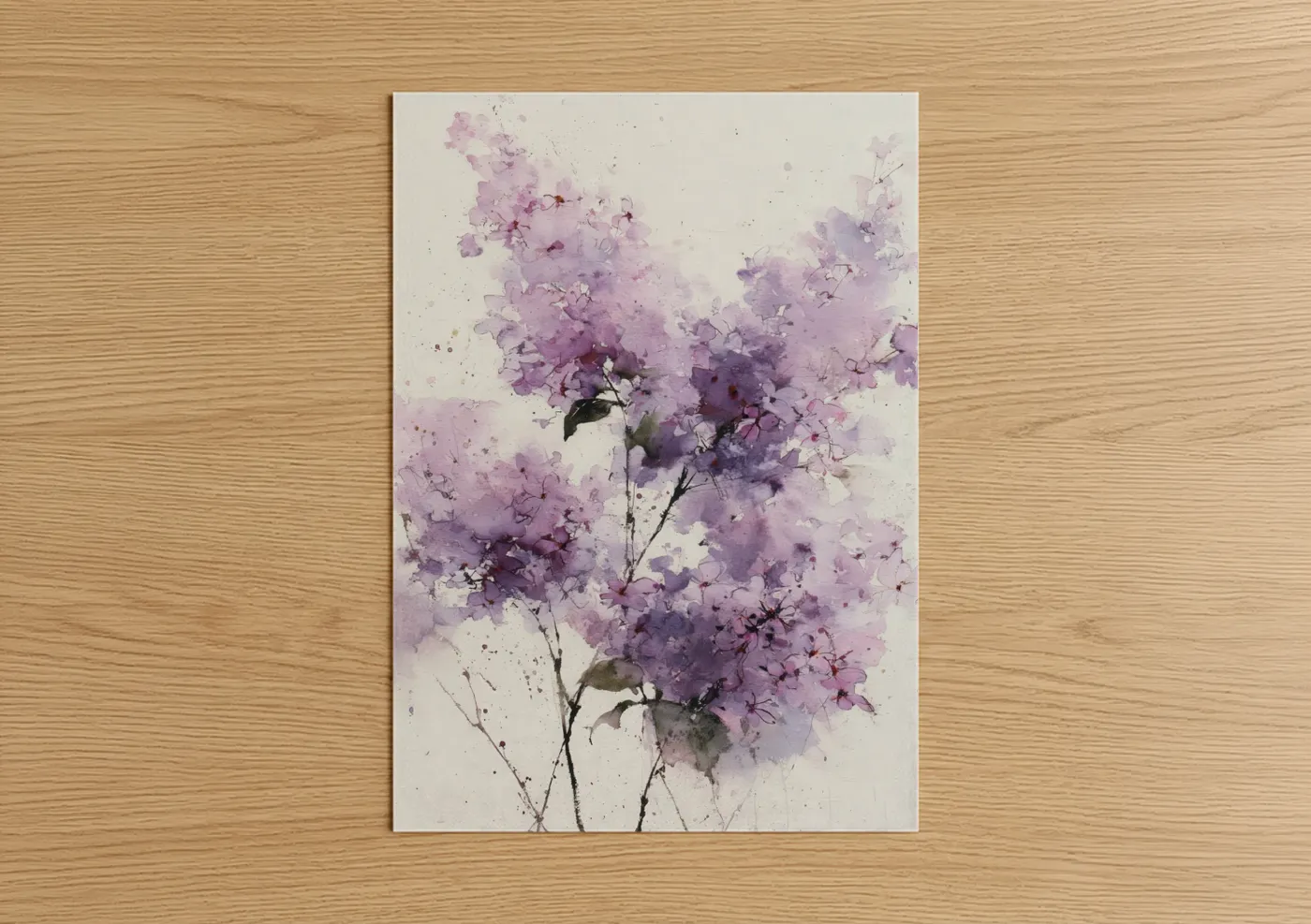 Lavender Dream Lilac Watercolor Wall Art