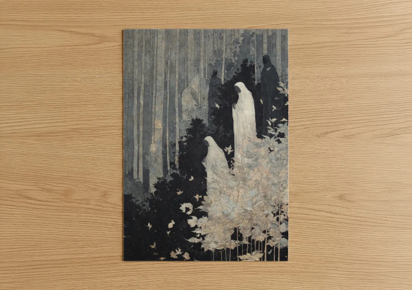 Ethereal Forest Ghosts Mystical Wall Art