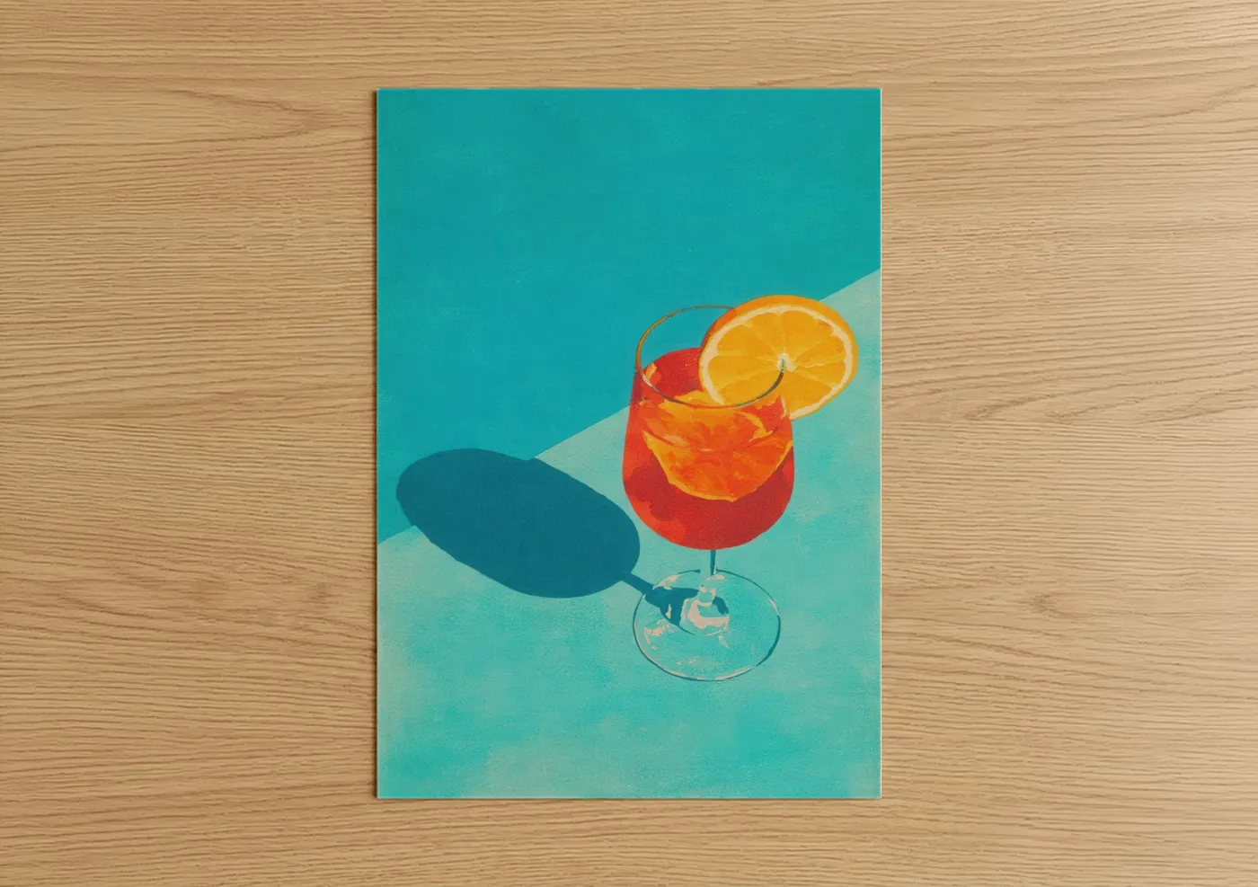 Tropical Cocktail with Orange Slice Wall Art
