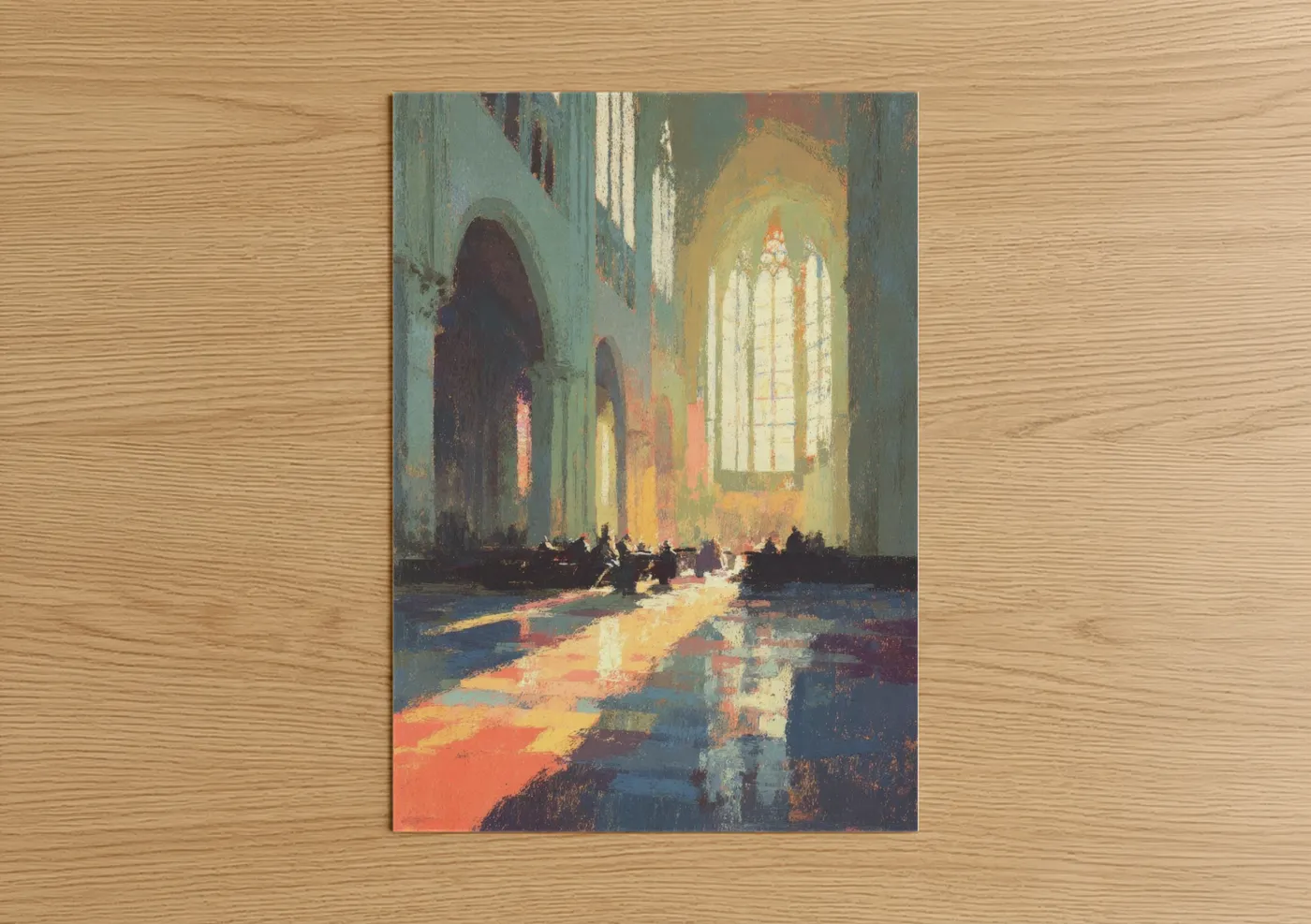 Sacred Light Monastery Interior Artwork Wall Art