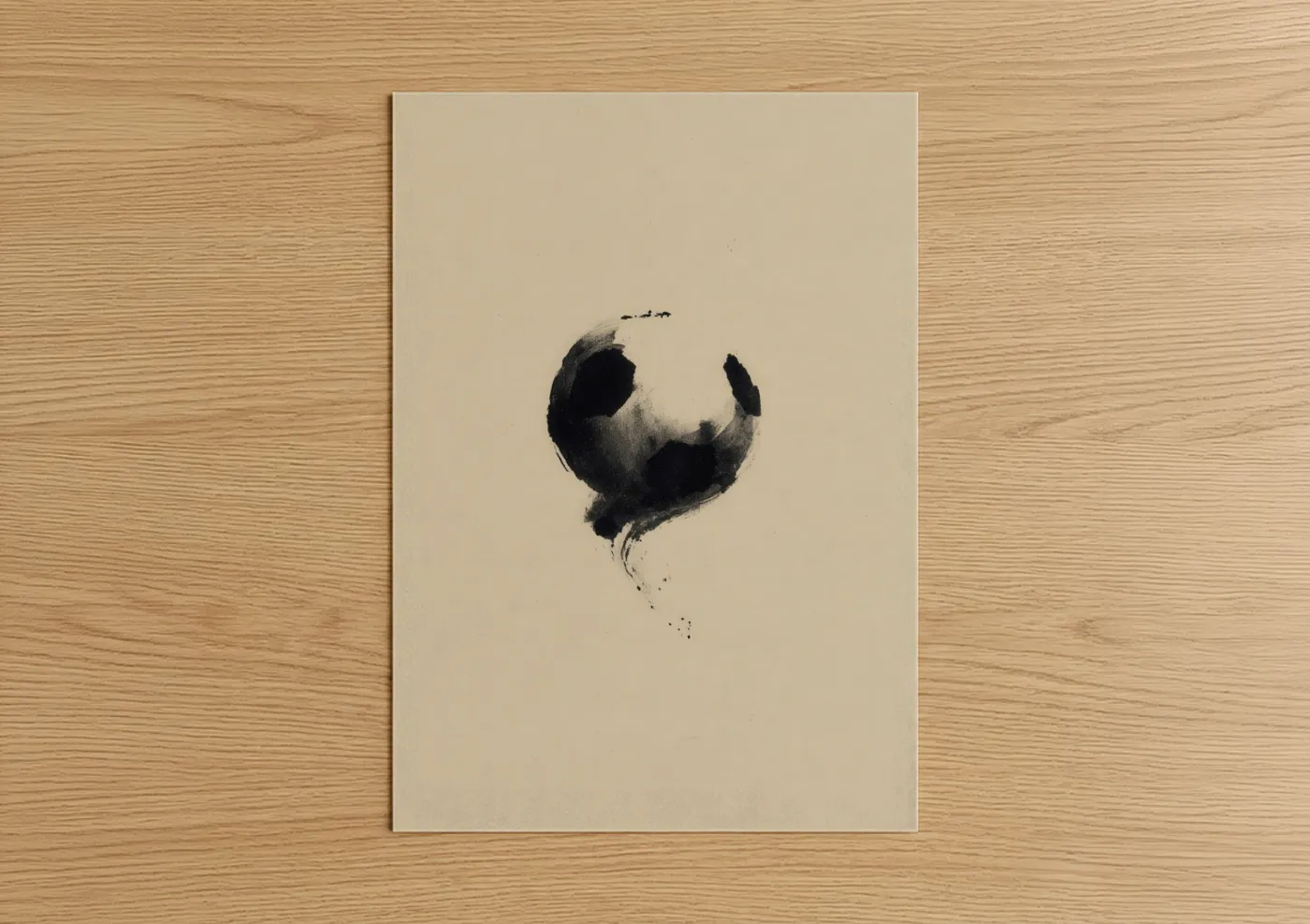 Abstract Soccer Minimalist Line Wall Art