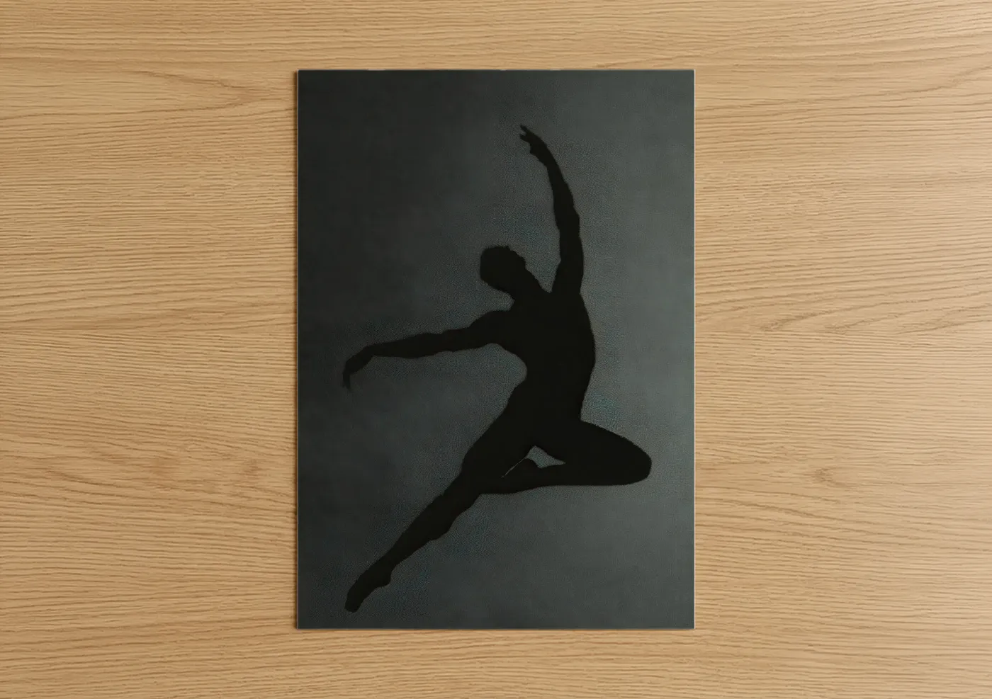 Modern Dance Aerial Leap Silhouette Wall Art
