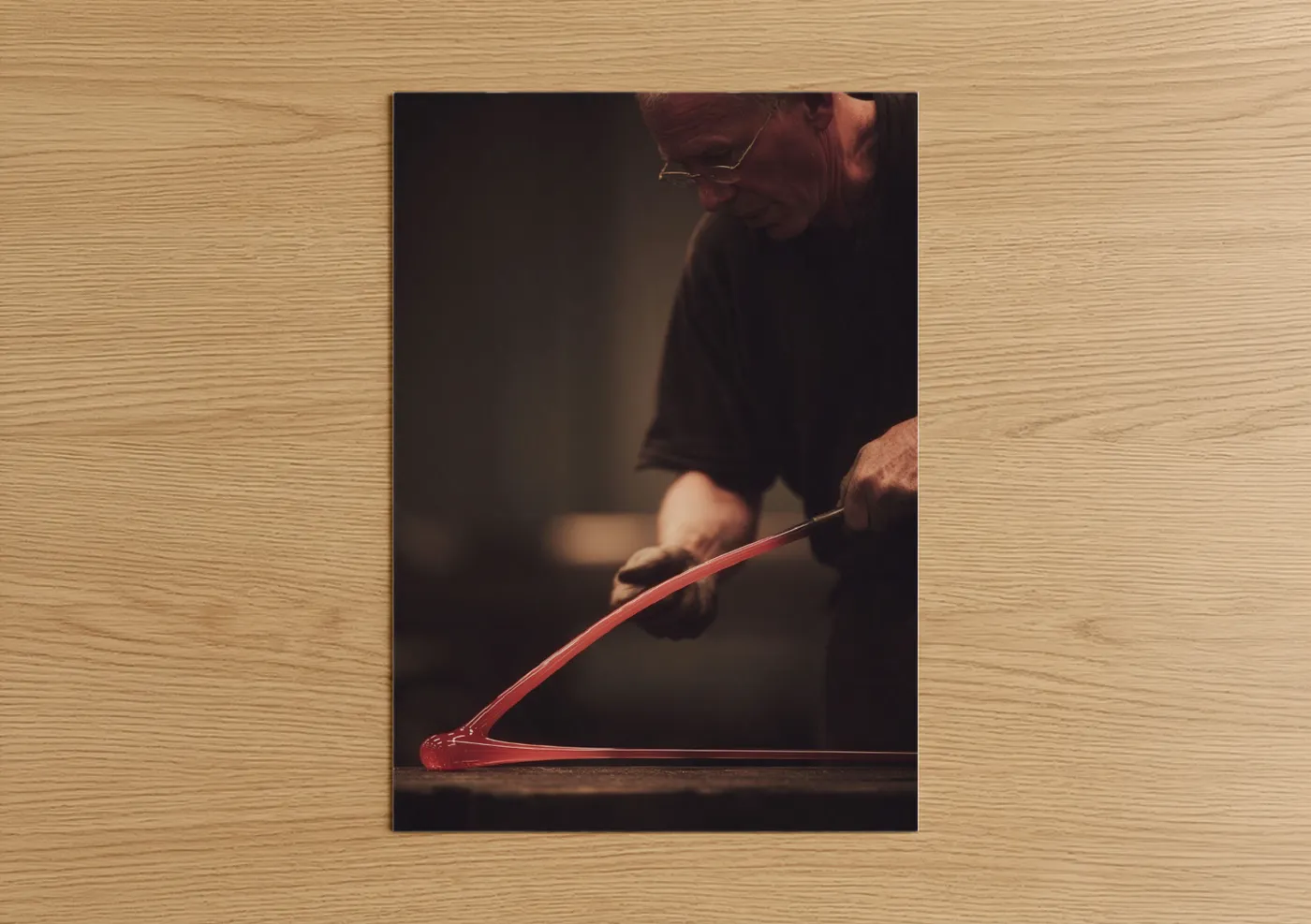 Glassworking Artisan Craftsperson Portrait Wall Art