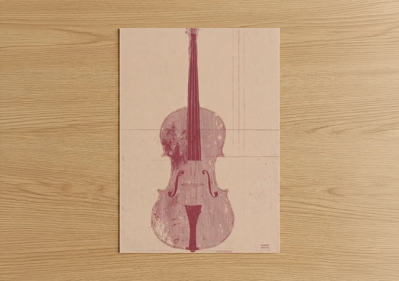 Vintage Violin Musical Instrument Wall Art