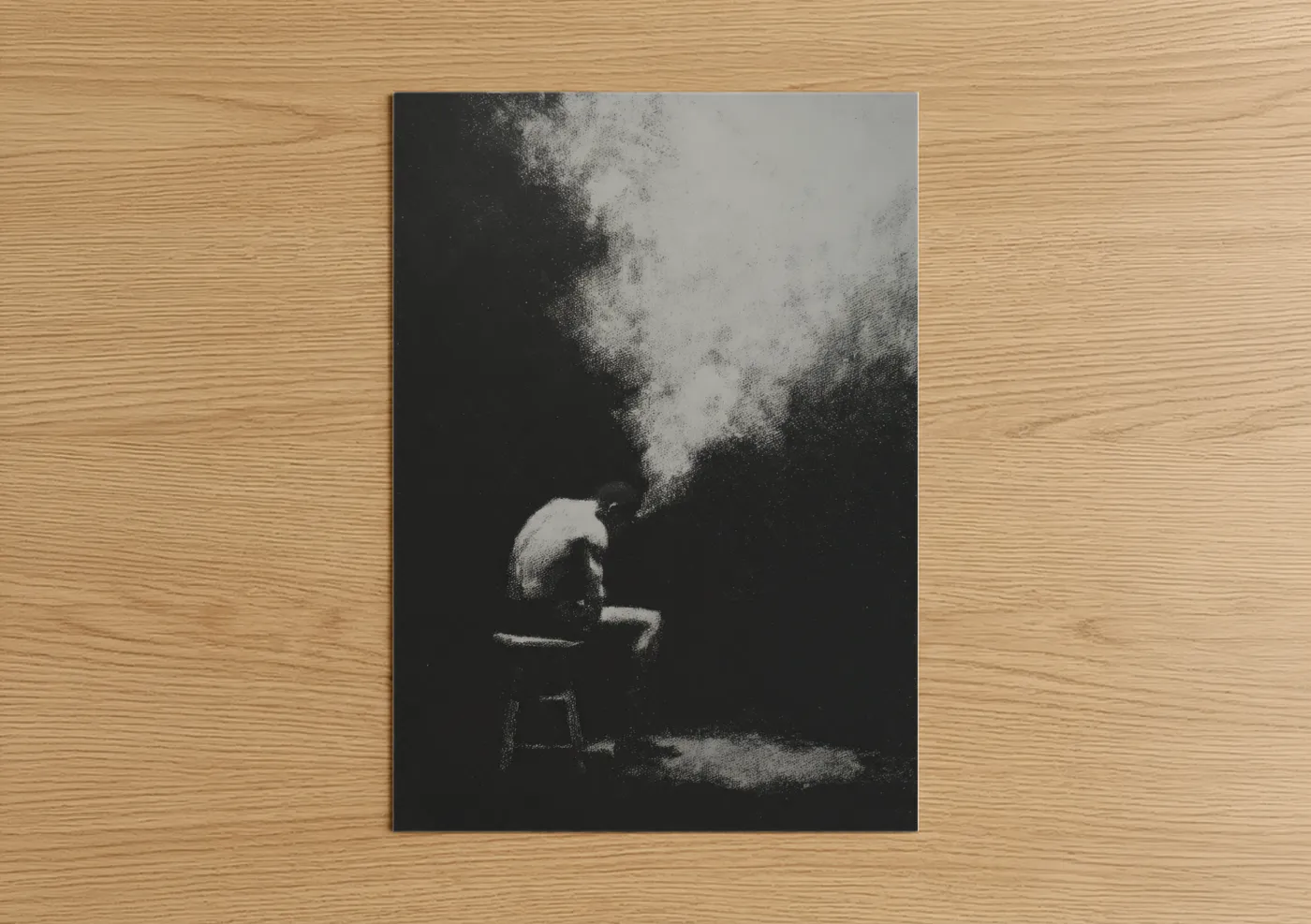 Dramatic Boxing Powder Explosion Wall Art
