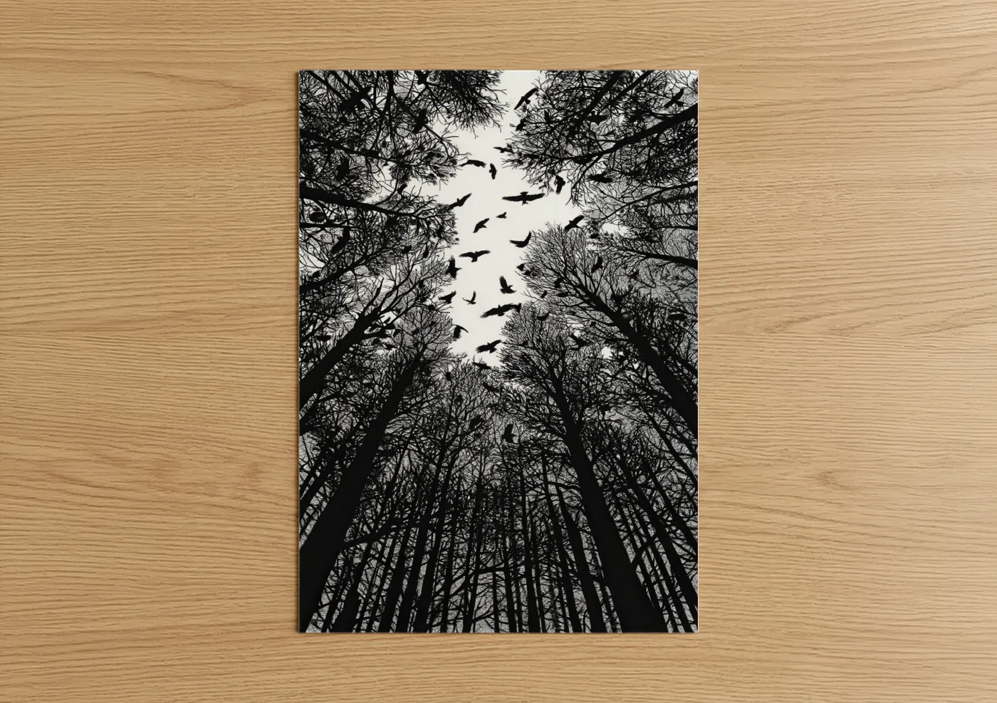 Crows and Ravens Forest Flight Wall Art
