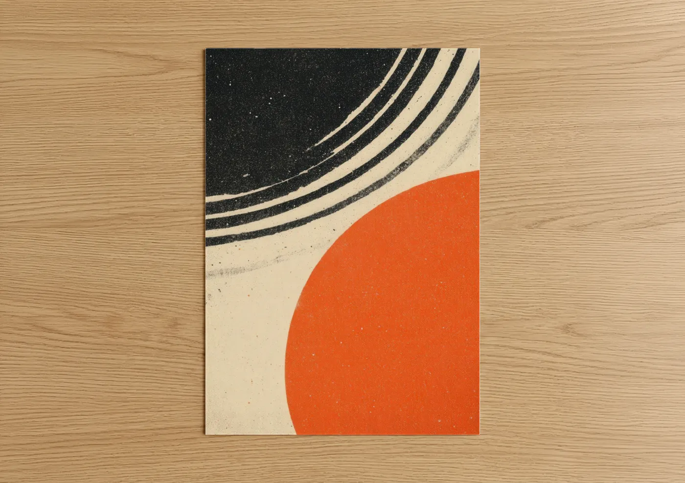 Retro Vinyl Records Graphic Wall Art