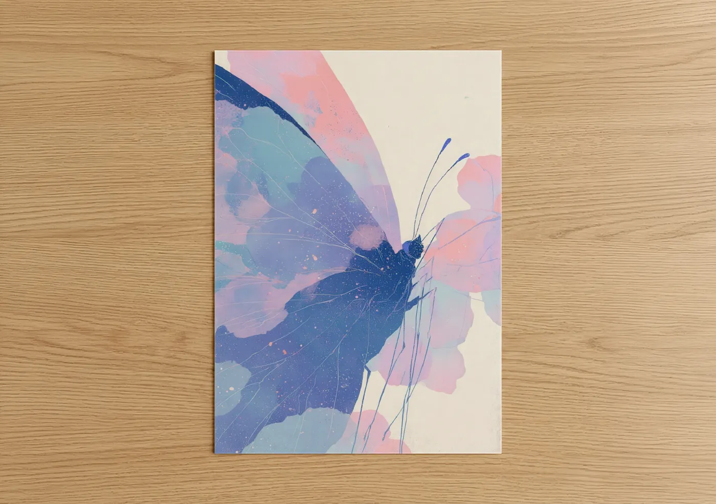 Abstract Butterfly Beauty Makeup Wall Art