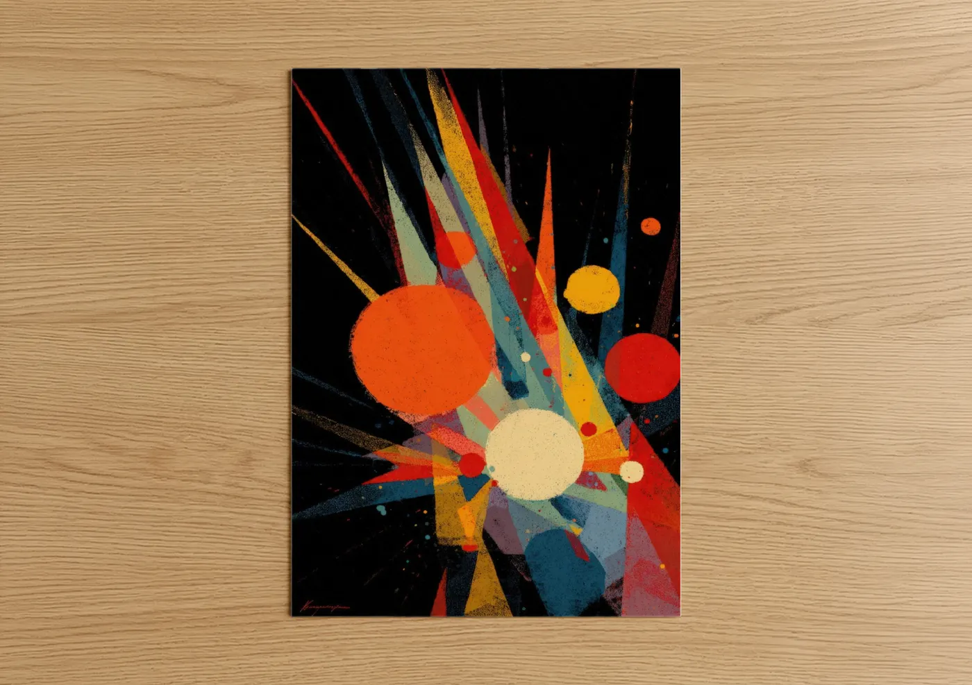 Cosmic Burst Supernova Art Print Wall Art