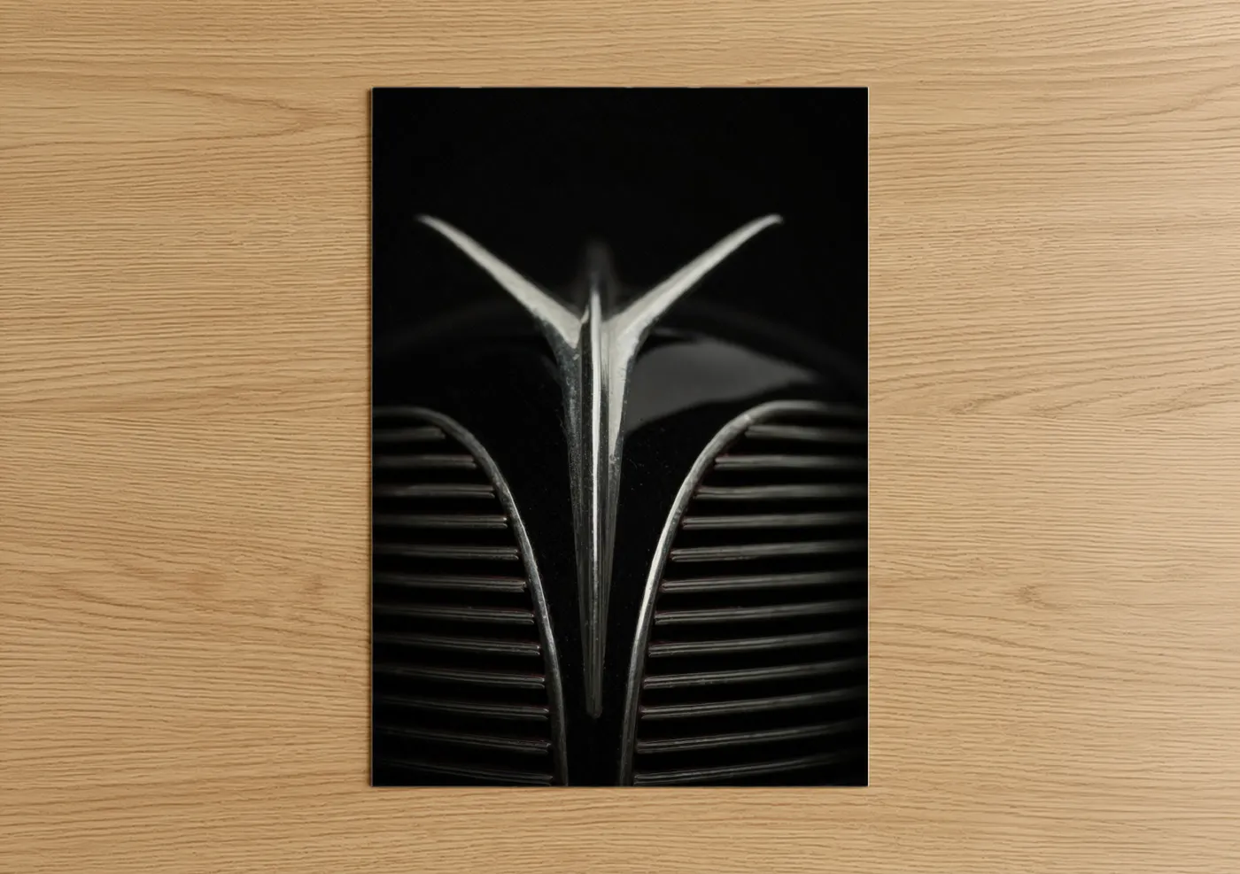 Vintage Sports Car Chrome Detail Wall Art