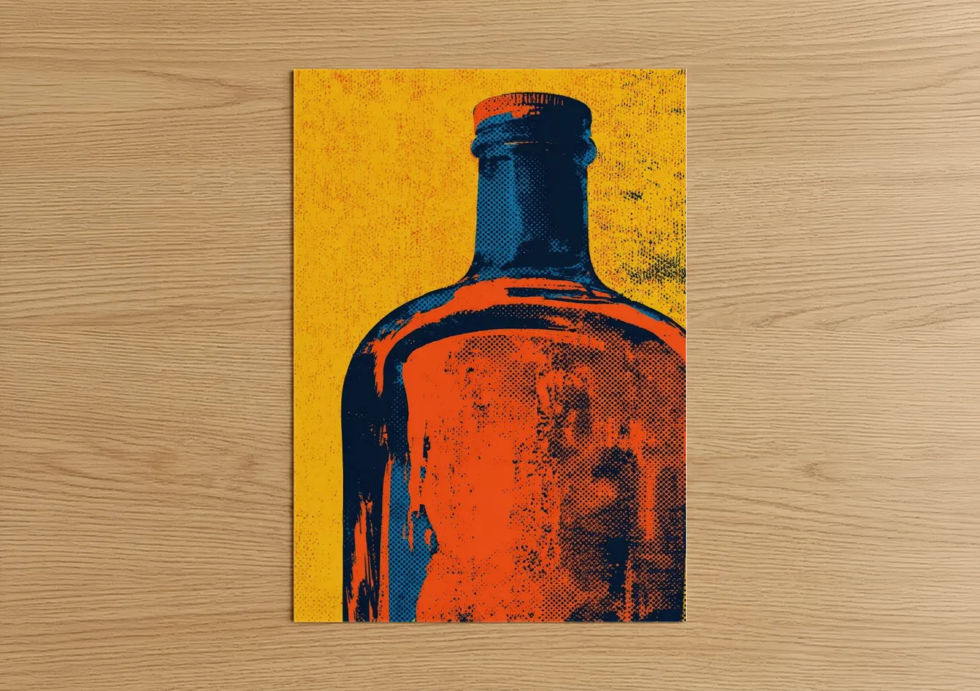 Bold Whiskey Bottle Pop Wall Art