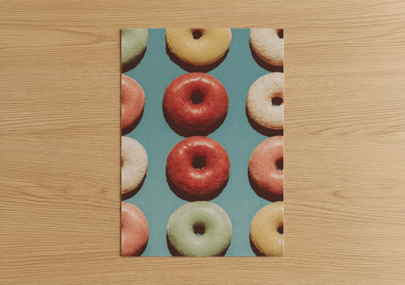Colorful Donut Grid Pop Art Photography Wall Art