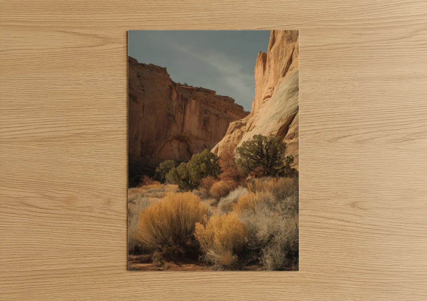 Desert Canyon Rock Formation Landscape Wall Art